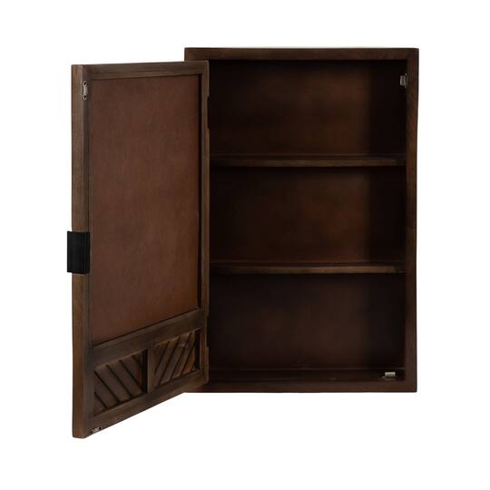 Kate and Laurel Mezzeta Bathroom Cabinet with Mirror